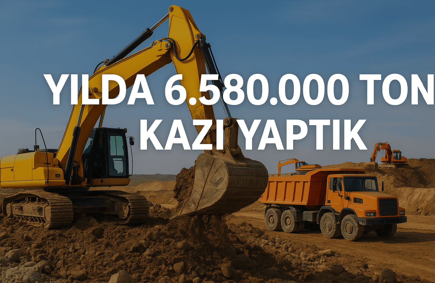 Yılda 6.580.000 Ton Kazı Yaptık