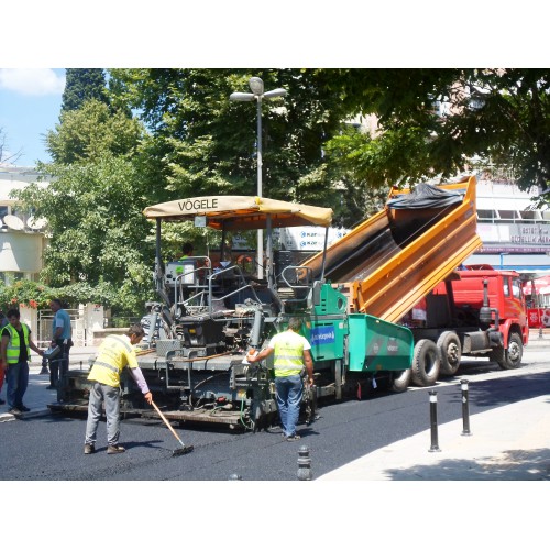 FİNİŞERLE ASFALT SERİMİ